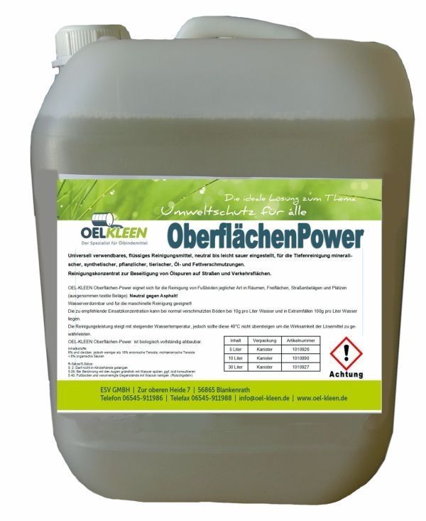 OEL-KLEEN Surface power